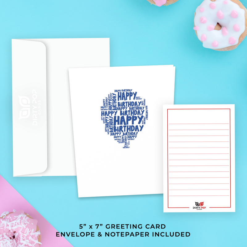 Cheerful birthday card with bright balloons, bringing you joy and happiness."