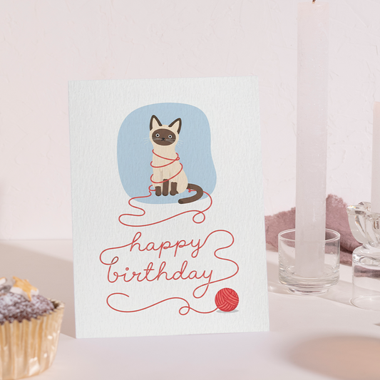 Cat Yarn Birthday