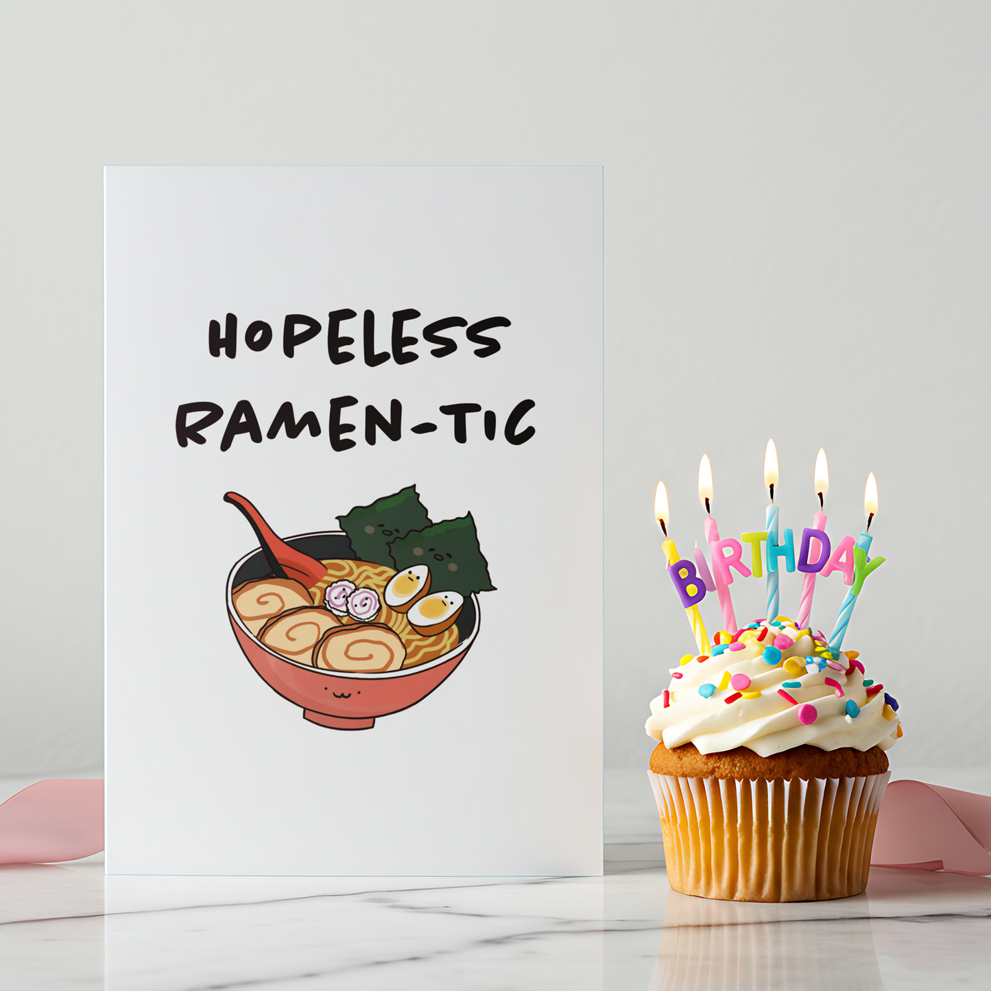 Adorable food-themed love card designed with a warm color palette and simple illustration. Ideal for Valentine’s Day, anniversaries, or casual love notes.