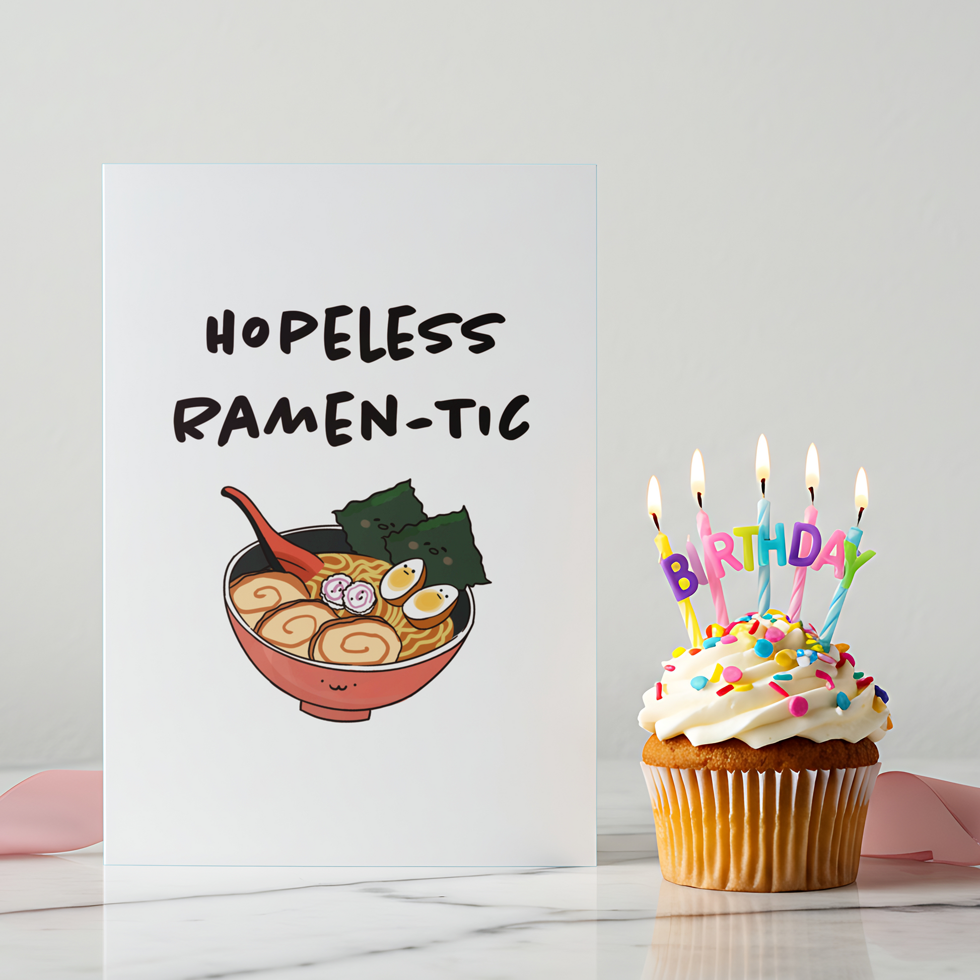 Adorable food-themed love card designed with a warm color palette and simple illustration. Ideal for Valentine’s Day, anniversaries, or casual love notes.
