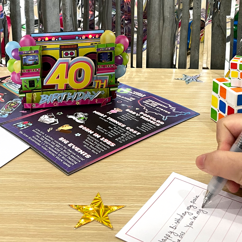Back To 1985 Birthday Card