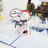 A hilarious snowman pops up on a Christmas card, spreading joy and laughter. Enjoy the festive humor!