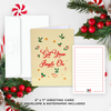 Spread some laughter this Christmas with a funny card that reads 'Get Your Jingle On'. Festive and fun!