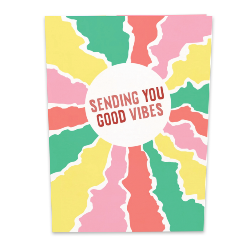 Good Vibes Only Birthday Card