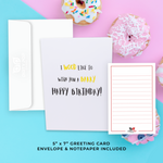 Happy birthday pop card with Barry Wood Meme, a humorous greeting card for celebrations