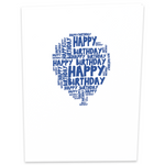 A colorful birthday card with a bunch of balloons and a cheerful message. Perfect for sending birthday wishes!