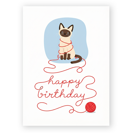 Cat Yarn Birthday