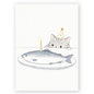 Cat with Fish Cake