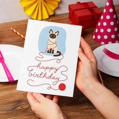 Cat Yarn Birthday