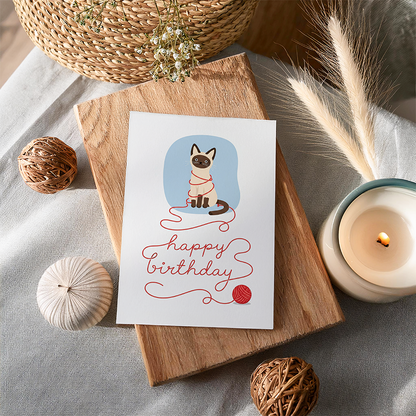 Cat Yarn Birthday