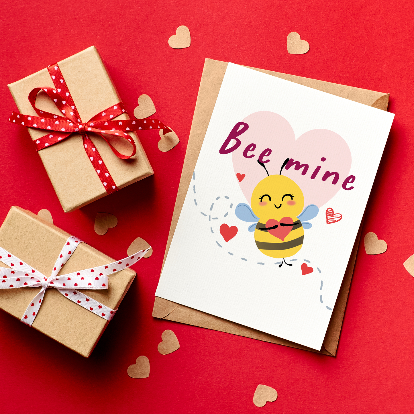 Bee Mine is a sweet and cheerful Valentine’s card that’s full of love and charm.&nbsp;Featuring an adorable bee holding a heart, this card is perfect for spreading happiness and affection in the cutest way possible. Simple, playful, and timeless, it’s a classic Valentine design that never goes out of style.