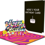 Groovy Birthday Inappropriate 3D Birthday Card