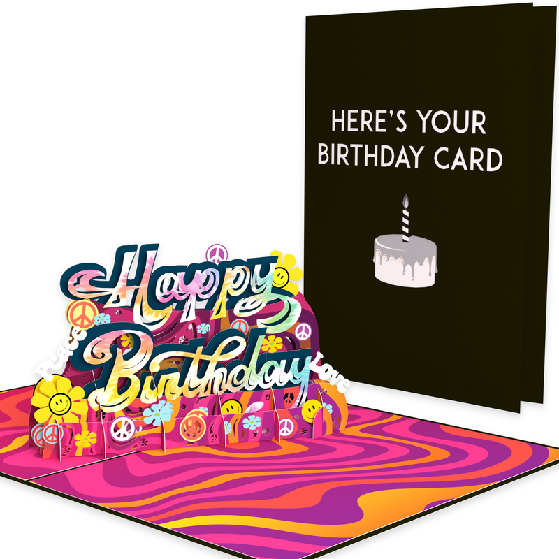 Groovy Birthday Inappropriate 3D Birthday Card