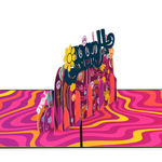 Groovy Birthday Inappropriate 3D Birthday Card