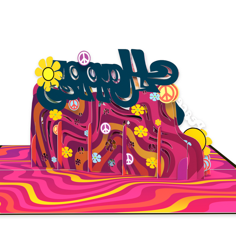 Groovy Birthday Inappropriate 3D Birthday Card