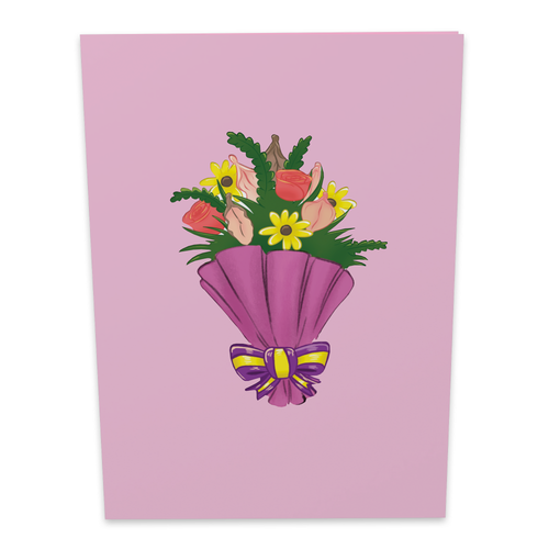 Bouquet of Clits Inappropriate Card