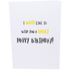 Happy birthday pop card with Barry Wood Meme, a humorous greeting card for celebrations