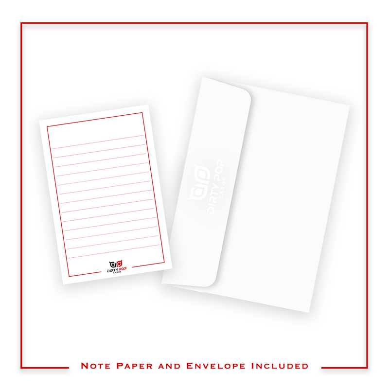 The D Inappropriate 3D Dick Card (Color Variation: White)